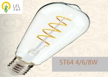 Transparent Glass Decorative LED Bulbs With Nickel Base Prevents Corrosion 200lm