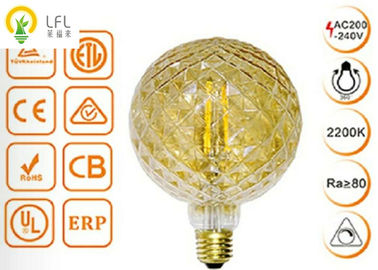 G125 Filament ไฟ LED สำหรับตกแต่งบ้าน, Dimmable สับปะรดตกแต่งโคมไฟ LED