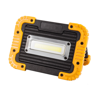10W 1000LM High Lumen แบบชาร์จไฟได้ COB Work Light แบบพกพาพร้อมที่จับขาตั้งกล้อง